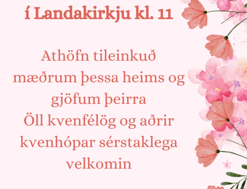 Mæðradagurinn á sunnudag