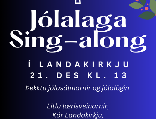 Jólalaga Sing-along á sunnudag